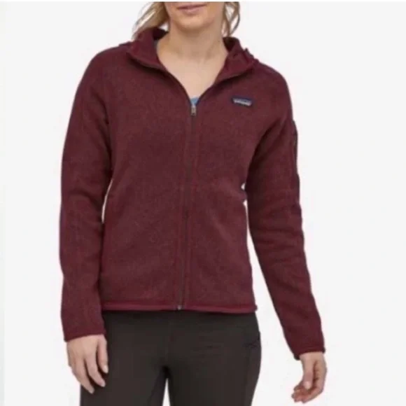 Patagonia Better Sweater Zip Up Size XS Maroon Burgundy Chicory Red - Picture 4 of 10